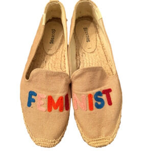 Soludos espadrilles, tan, size 9